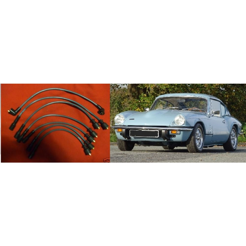 IGNITION HT LEADS SET (Triumph GT6) (** Push In Leads **) (1966- 74)