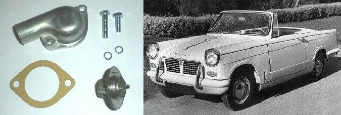 THERMOSTAT, HOUSING, GASKET & BOLTS KIT (Triumph Herald) (1959- 71)