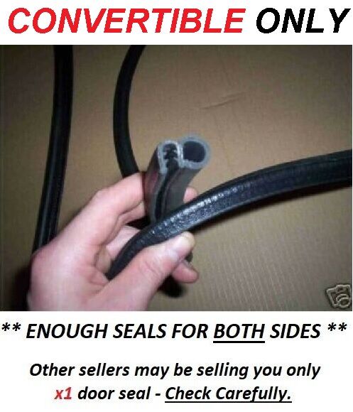 DOOR RUBBER SEALS x2 (Triumph Herald & Vitesse) (Convertable) (1959- 71)