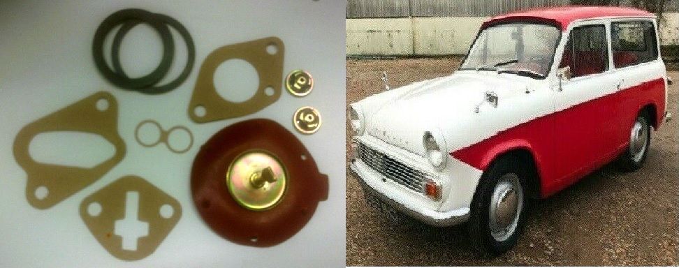 FUEL PUMP DIAPHRAGM REPAIR KIT (Hillman Husky) (Ser.123) (** Audax Shape **) (1958- 65)