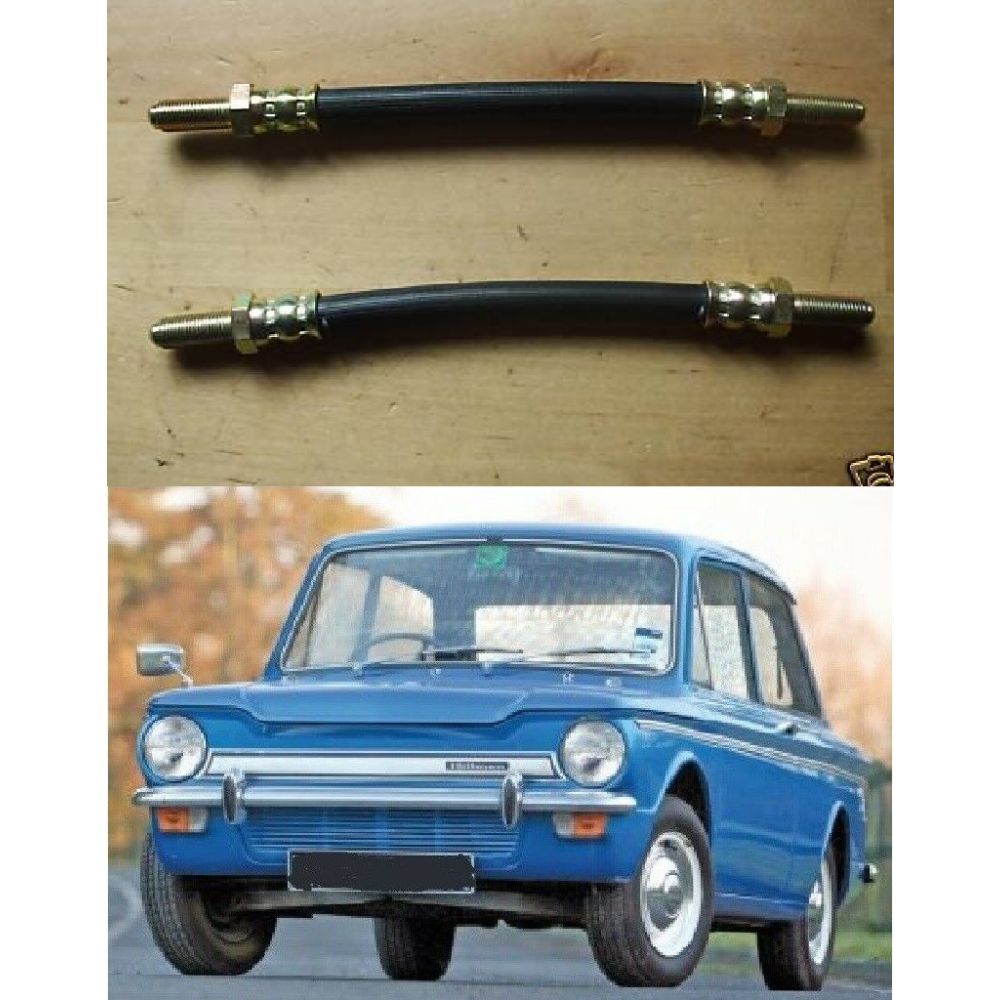 REAR BRAKE HOSES x2 (Hillman Imp) (1963- 76)