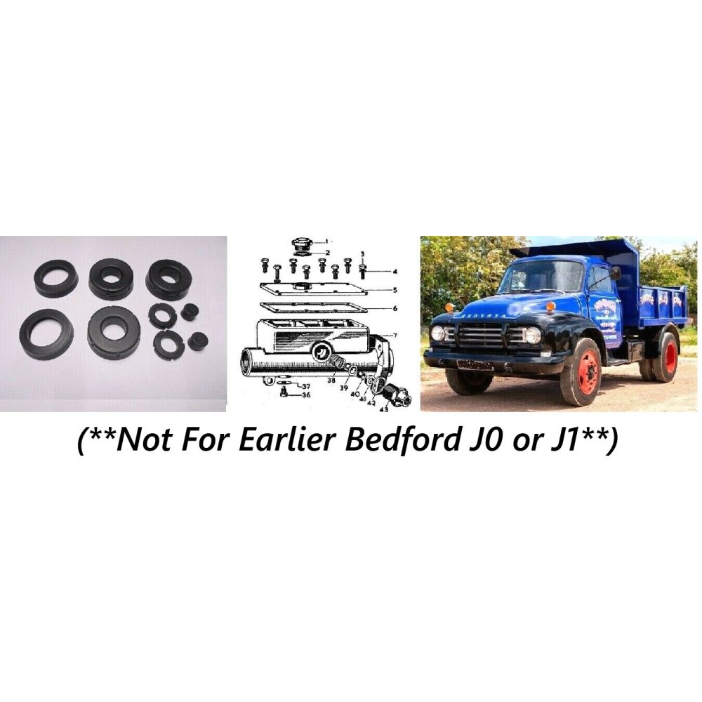 BRAKE MASTER CYLINDER REPAIR SEALS KIT (Bedford J2 J3 J4 J5 J6) (1965- 75)