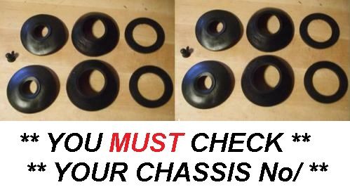 FRONT BRAKE CALIPER REPAIR SEALS KITS x2 (Jaguar MkX 3.8 Litre) (* From Car 1-1500 *) (1961- 61)