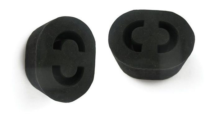 RUBBER FLEXIBLE EXHAUST MOUNTS x2 (Triumph Dolomite) (1300cc & 1500cc) (1976- 80)