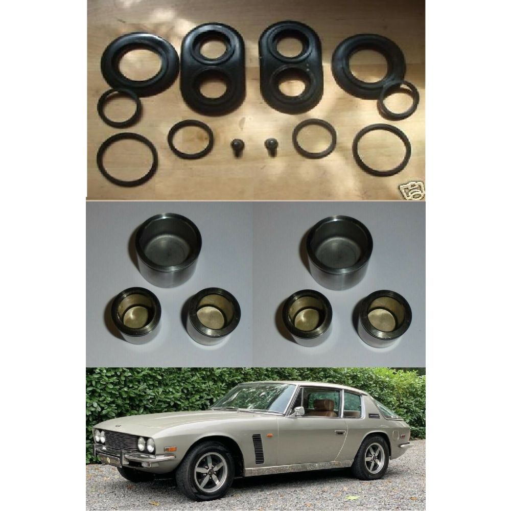 REAR BRAKE CALIPER PISTONS & SEALS x6 (Jensen Interceptor & FF) (Mk1 Late, Mk2 & Mk3) (**From Jun 68- 76**)