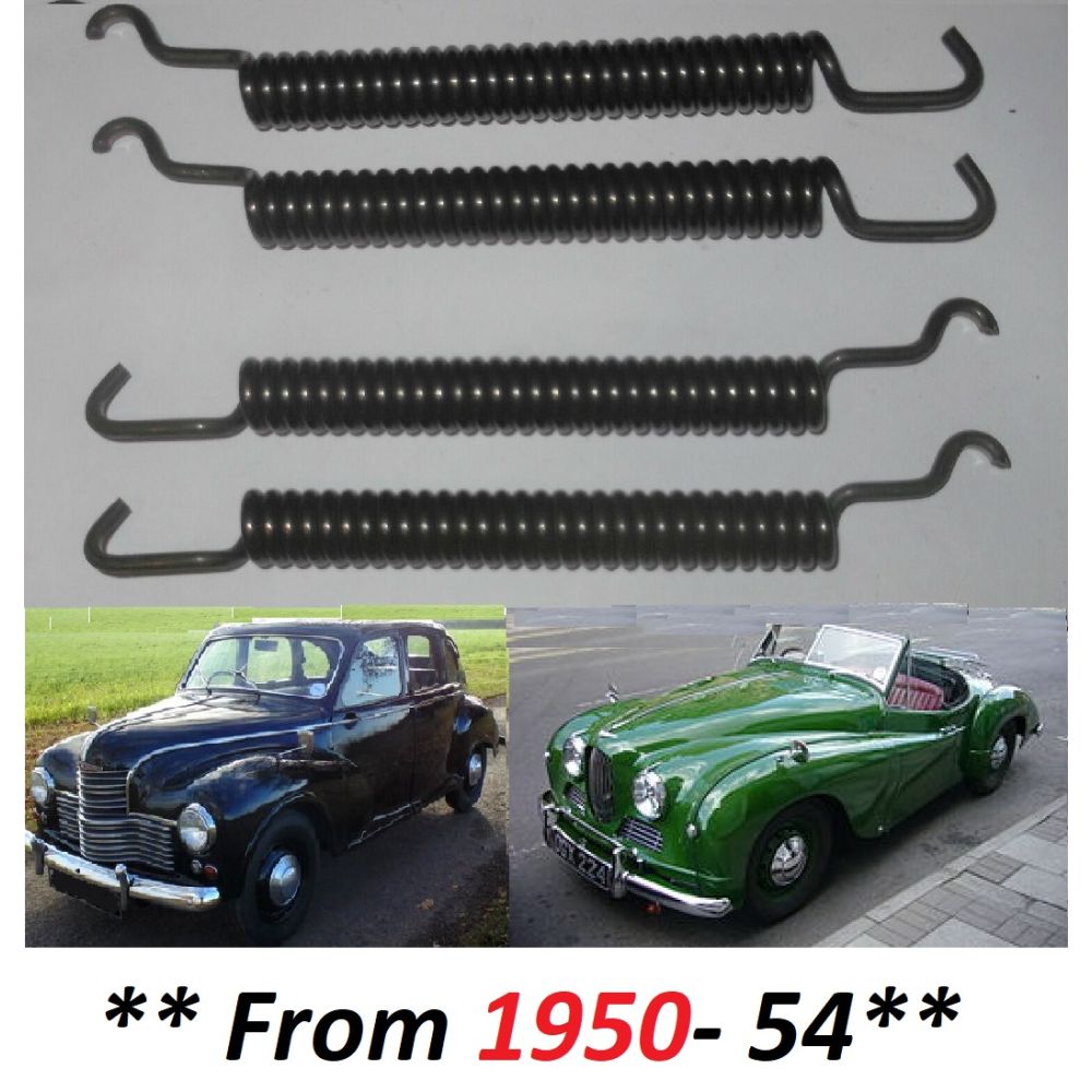 FRONT BRAKE SHOE SPRINGS x4 (Jowett Javelin & Jupiter) (**From 1950- 54**)