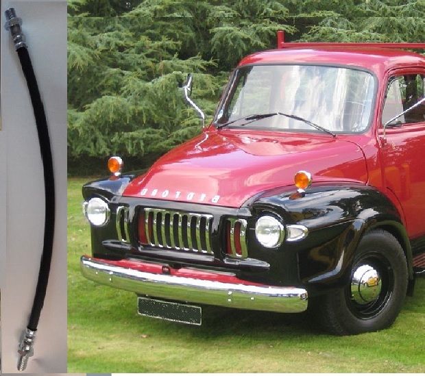 REAR BRAKE HOSE x1 (Bedford JO) (1960- 65)