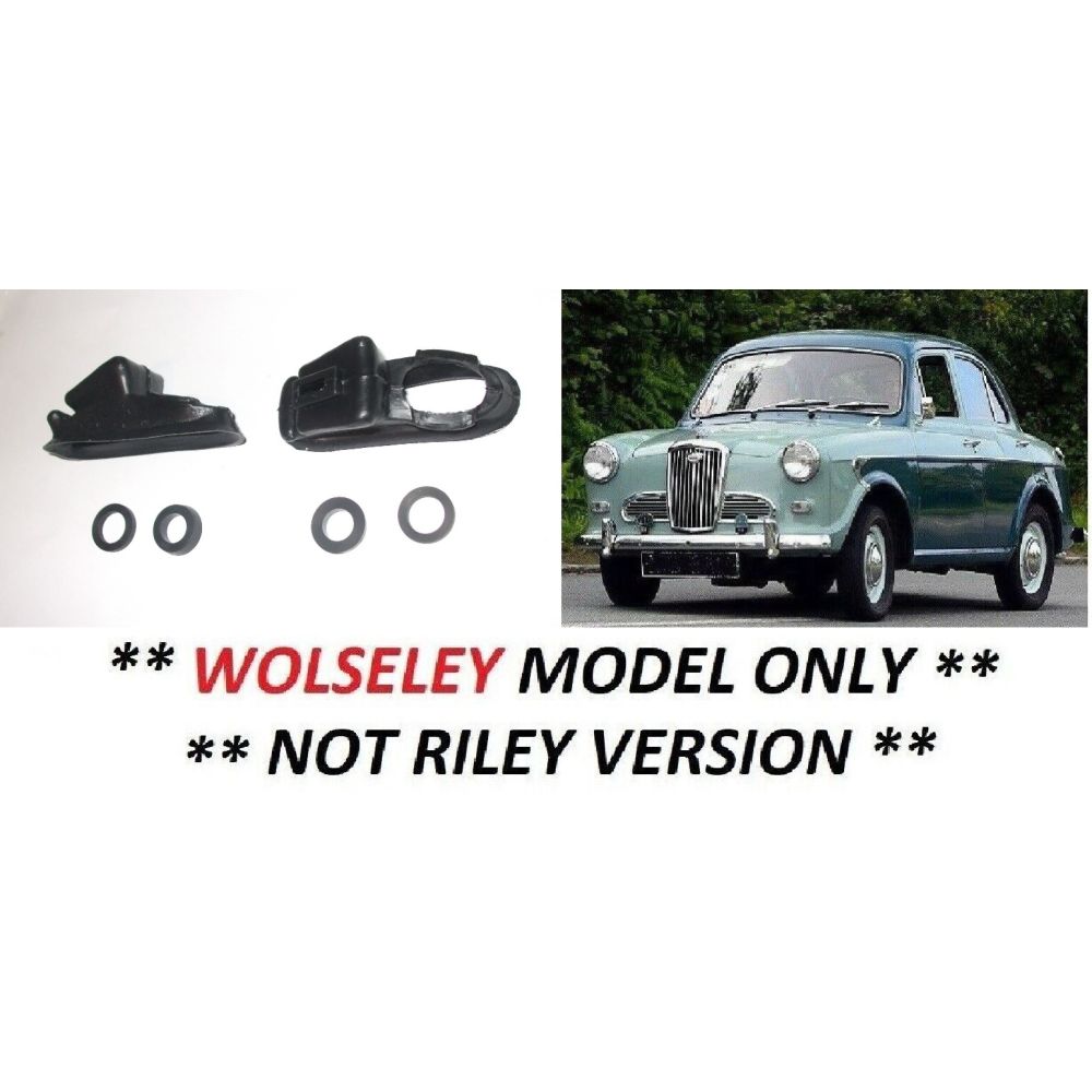 REAR BRAKE WHEEL CYLINDER REPAIR SEALS KITS x2 (Wolseley 1500 Saloon) (** Not Riley **) (1958- 65)