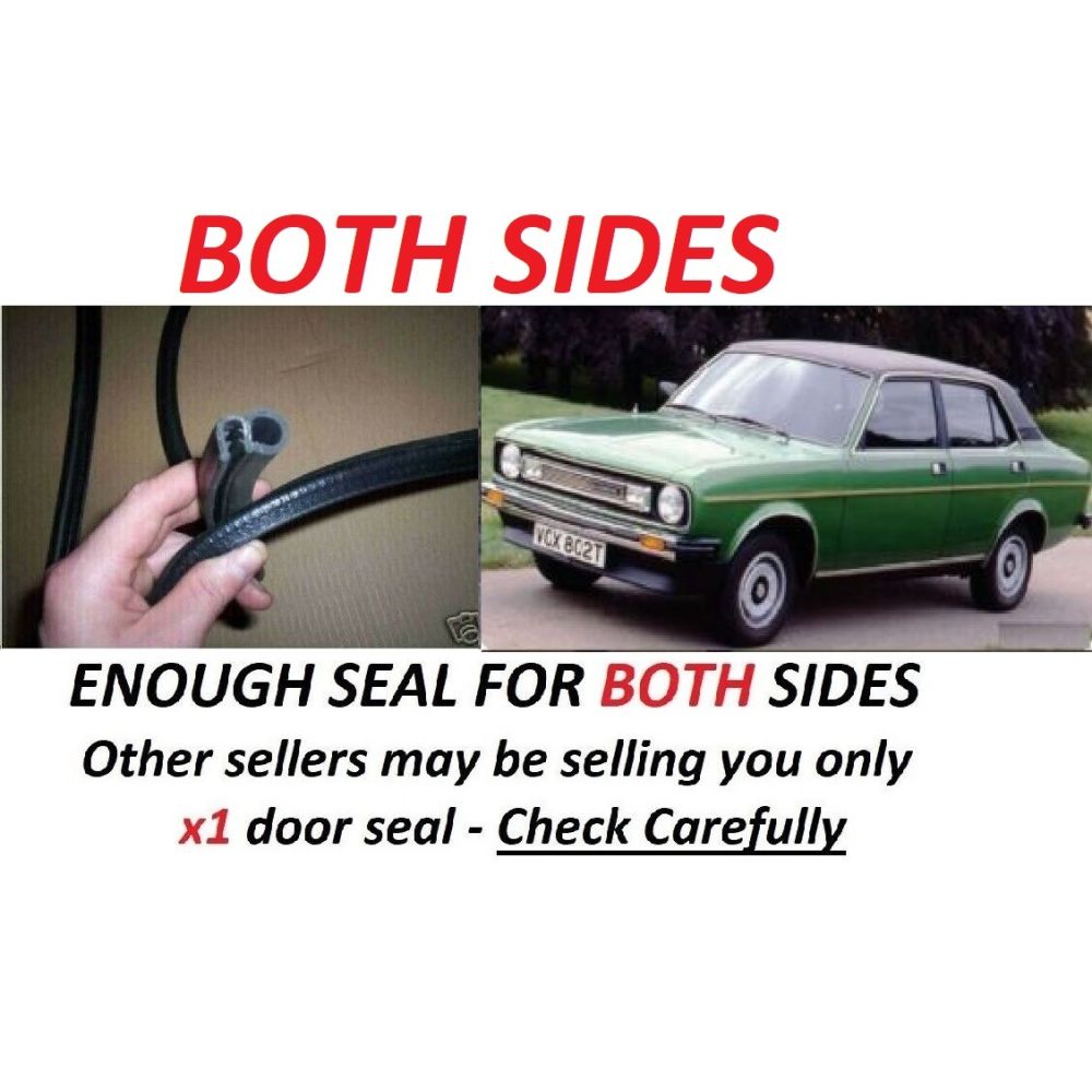 DOOR RUBBER SEALS x2 (Morris Marina Ital) (**2 Door**) (1971- 84)
