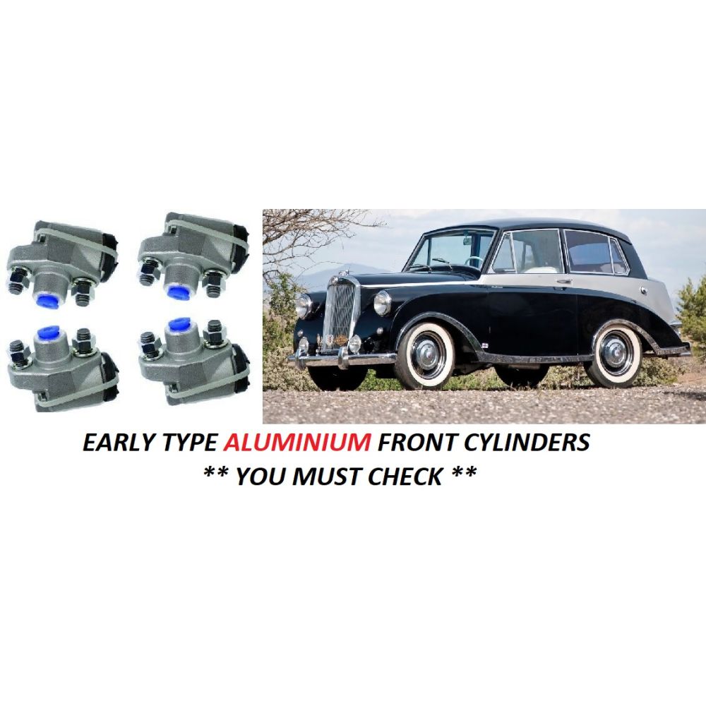 FRONT BRAKE WHEEL CYLINDERS x4 (Triumph Mayflower) (**1949- Late 51 Only**)