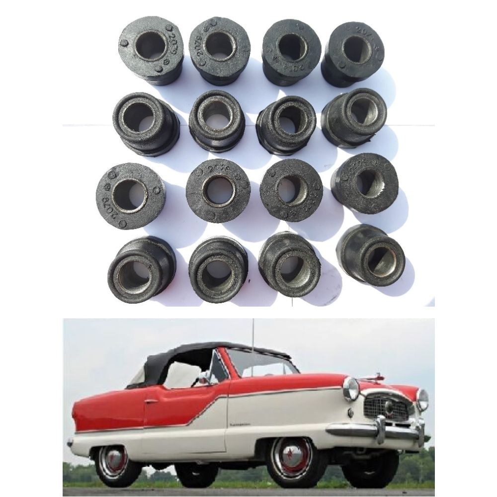 FRONT SUSPENSION BUSH KIT x16 (Austin / Nash Metropolitan) (1953- 61)