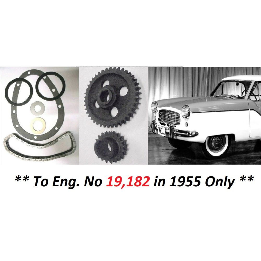 TIMING CHAIN KIT & SPROCKETS (Austin Nash Metropolitan) (1200cc) (Ser1 & 2 Early) (**See Eng No/**) (**1953- 55 Only**)