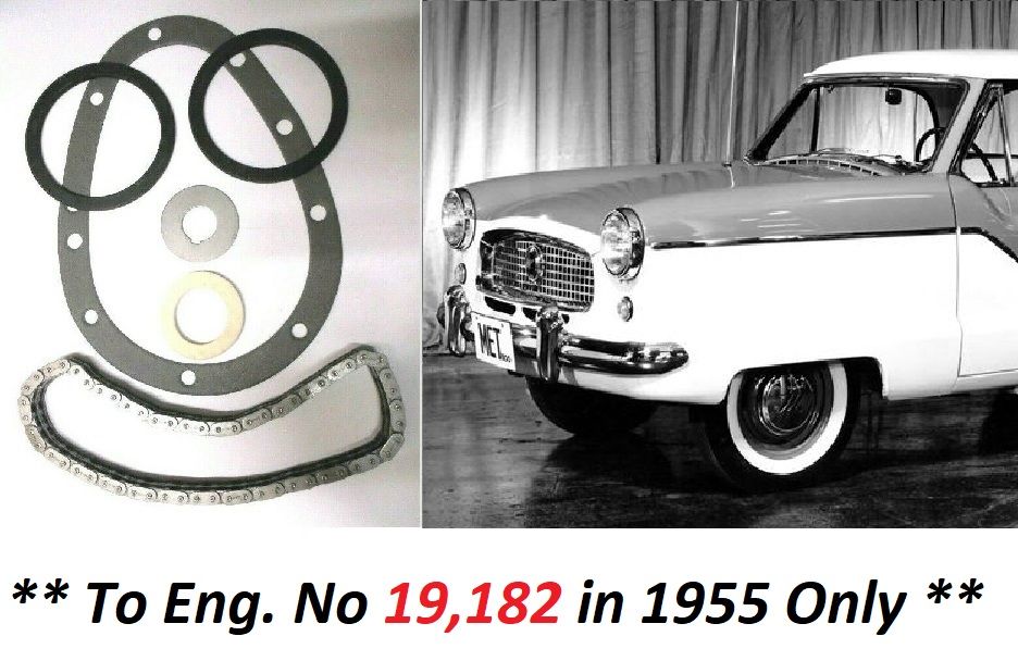TIMING CHAIN KIT (Austin Nash Metropolitan) (1200cc) (Ser1 & 2 Early) (**See Eng No/**) (**1953- 55 Only**)