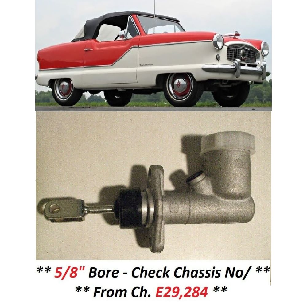 BRAKE MASTER CYLINDER x1 (Austin / Nash Metropolitan) (5/8") (**From 1956- 61**)