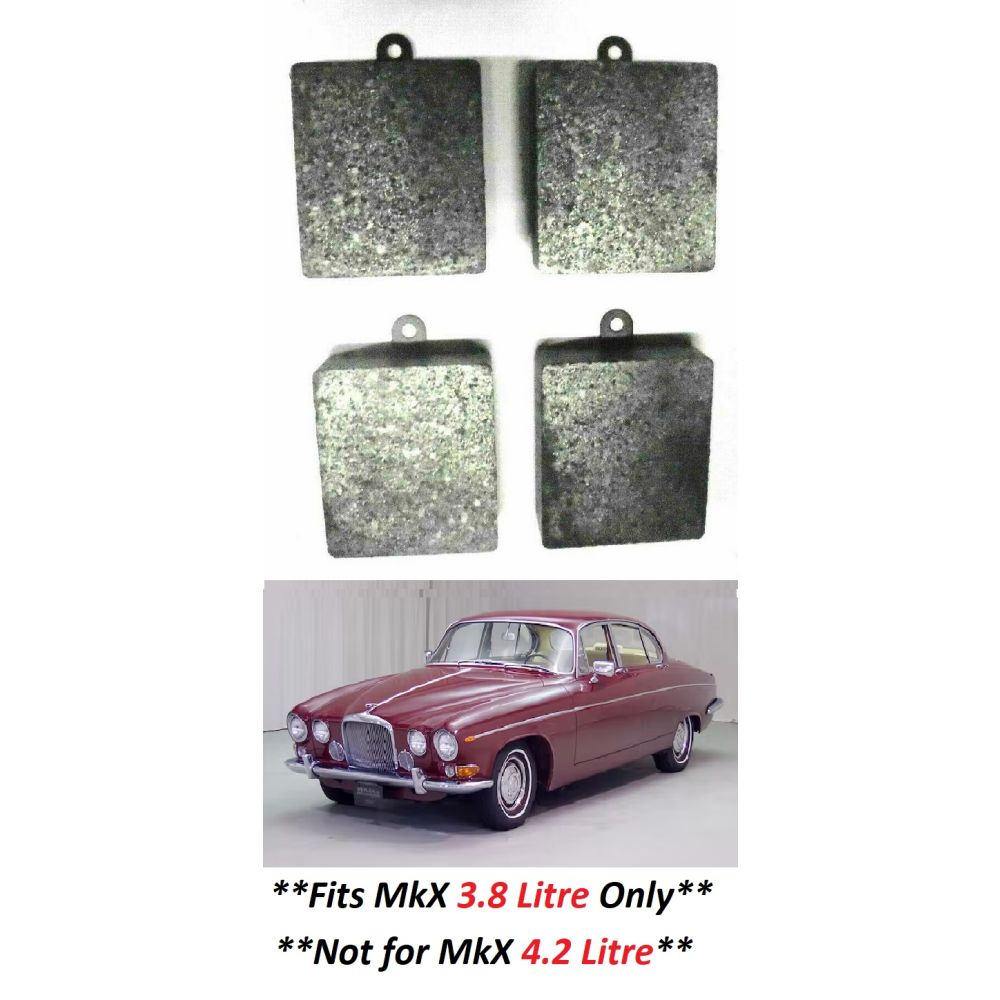 FRONT or REAR BRAKE PADS SET (Jaguar MkX) (**3.8 Litre Only**) (1961- 65)