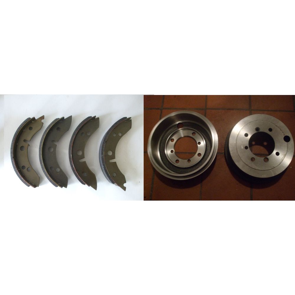 REAR BRAKE DRUMS & SHOES (MG Midget Mk1) (*Early Type Brakes*) (**1961- 63 Only**)