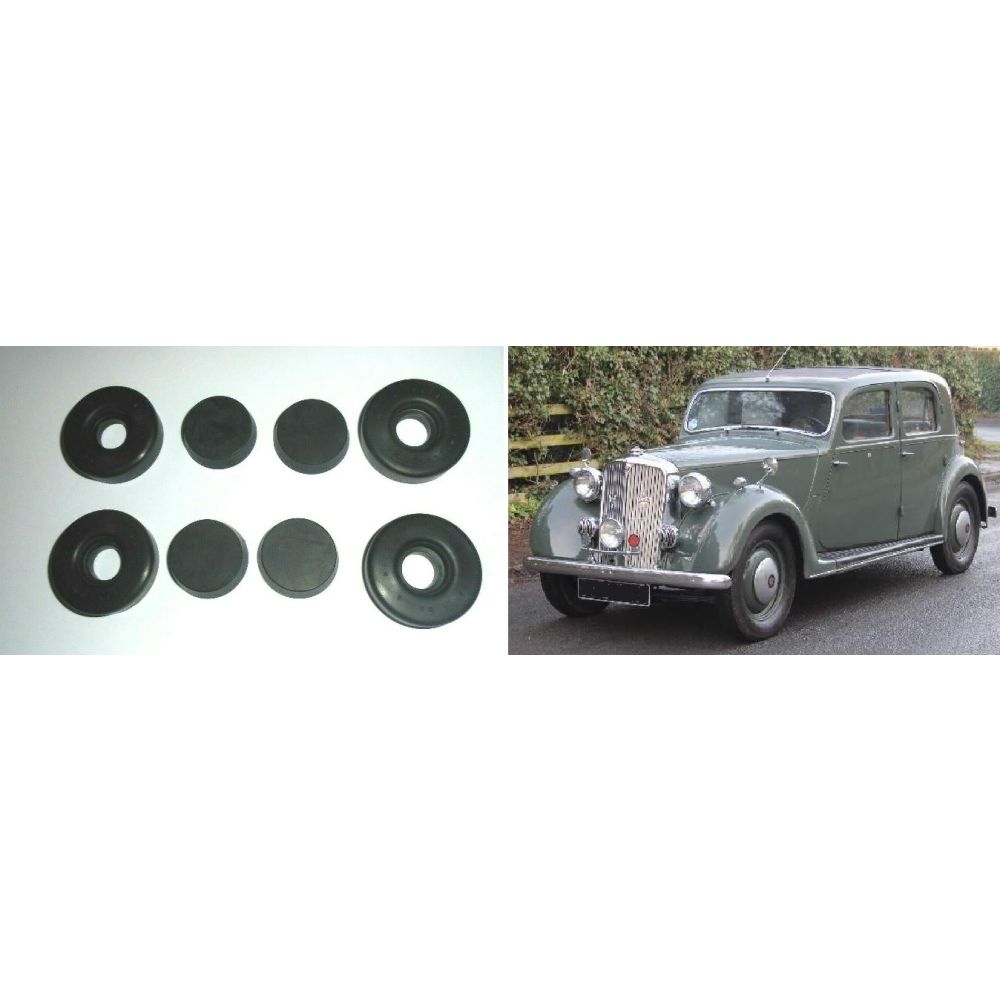 FRONT BRAKE WHEEL CYLINDER REPAIR SEALS KITS x2 (Rover P3) (60 & 75 Models) (1948- 49 Only)