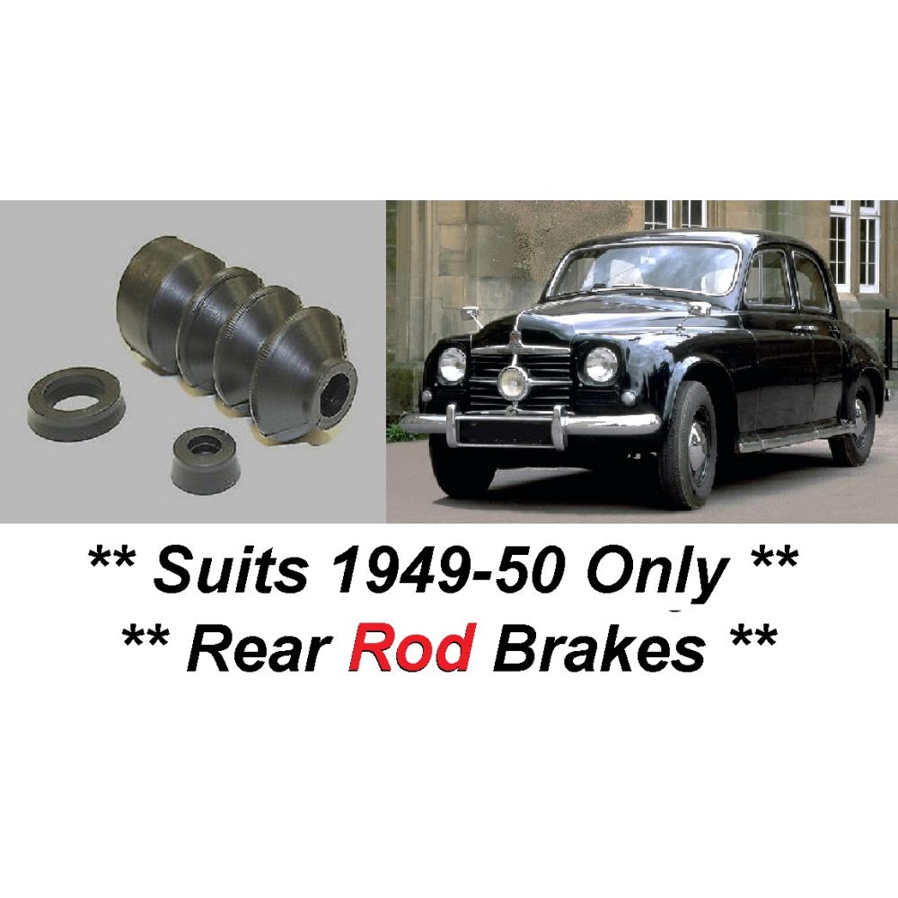BRAKE MASTER CYLINDER REPAIR SEALS KIT (Rover P4) (75 Models) (**Rear Rod Brakes**) (**1949- 50 Only**)
