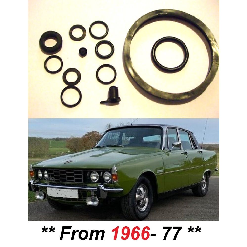 REAR BRAKE CALIPER REPAIR SEALS KIT x1 (Rover P6) (2000, 2200 & 3500) (1966- 77)