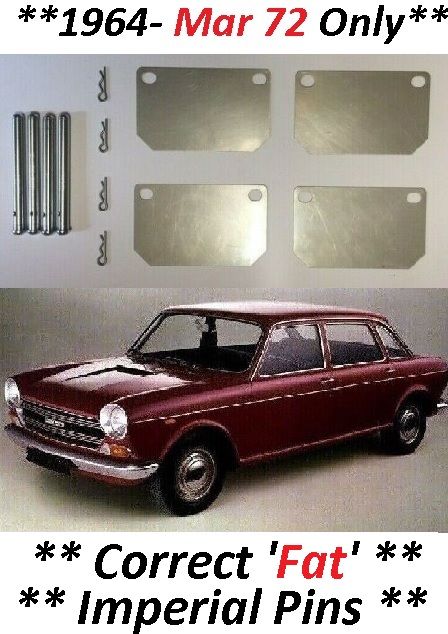 FRONT BRAKE PAD FITTING KIT - PINS & SHIMS (Morris 1800 Saloon) (1964- Mar 72 Only)