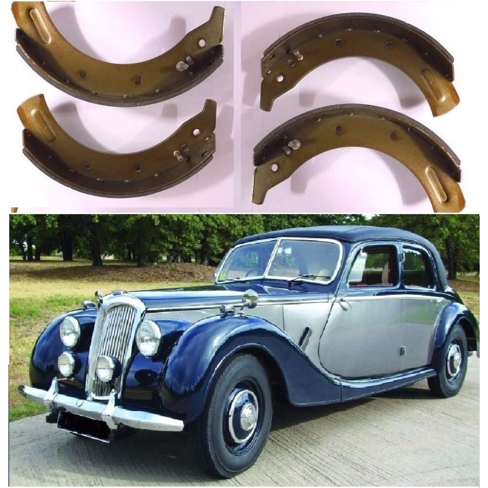 FRONT BRAKE SHOES SET (Riley RMB & RMF) (2-1/2 Litre) (11"x2.25") (1950- 53)