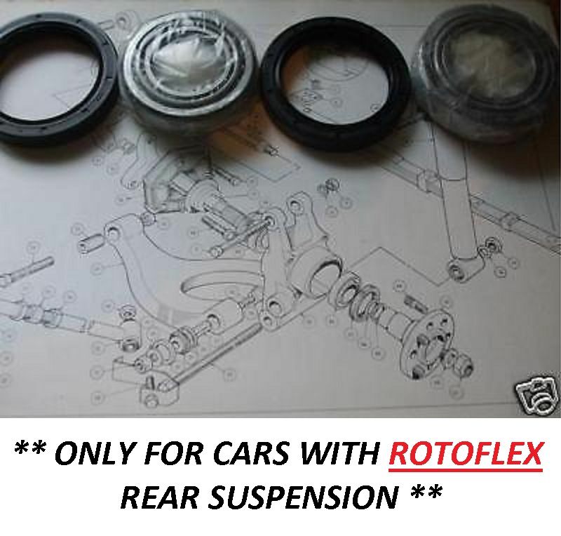 REAR WHEEL HUB BEARING KIT (**Rotoflex *) x1 (Triumph Vitesse) (1968- 71)