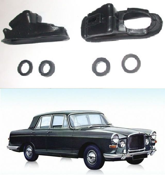 REAR BRAKE WHEEL CYLINDER REPAIR SEALS KITS x2 (VDP Van Den Plas Princess) (**4.0R Litre**) (From 1964- 68)