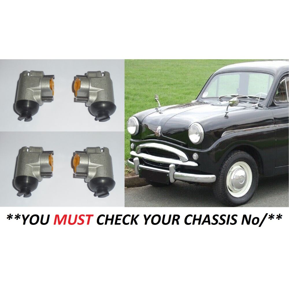 FRONT BRAKE WHEEL CYLINDERS x4 (Standard 8 & 10) (**1953- 58 Only**)