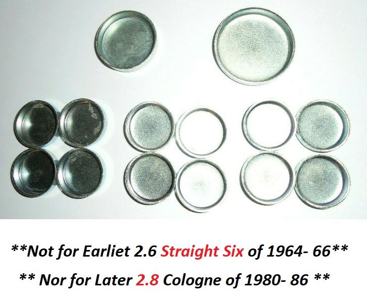 CORE PLUG ENGINE SET (Reliant Scimitar) (2.5V6 & 3.0V6) (1966- 80)