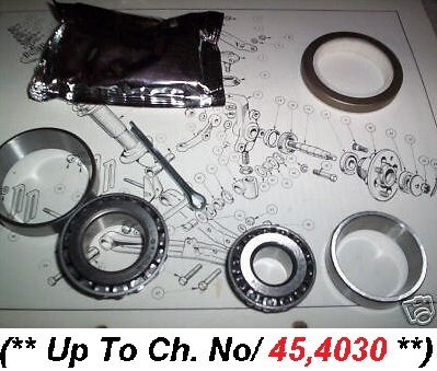 FRONT WHEEL HUB BEARING KIT x1 (Reliant Scimitar GTE 2.5 & 3.0) (**1968- 72 Only**)