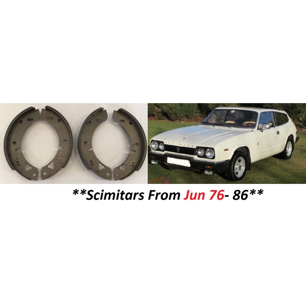 REAR BRAKE SHOES SET (Reliant Scimitar) (SE6a, SE6b & SE8) (**From Jul 76- 86**)