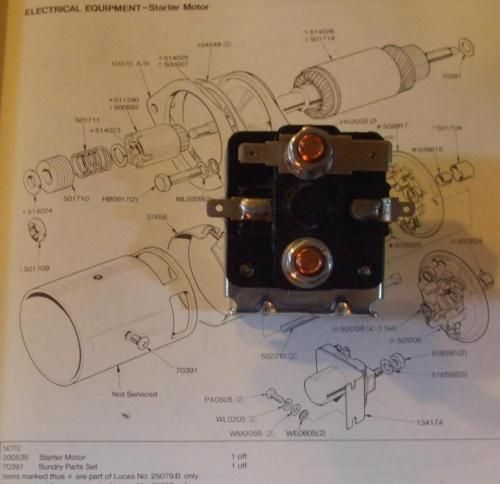 STARTER SOLENOID (Triumph Spitfire & GT6) (From 1970- 81)