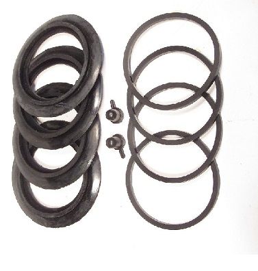 FRONT BRAKE CALIPER REPAIR SEALS KITS x2 (Reliant Scimitar SE4) (2.6 Litre 'Straight Six') (**1964- Aug 66 Only**)