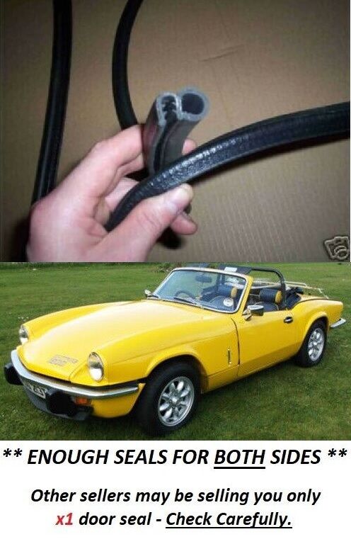 DOOR RUBBER SEALS x2 (Triumph Spitfire) (1962- 81)