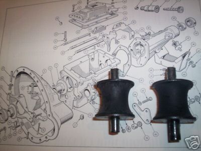 GEARBOX MOUNTS x2 (Austin Morris 1100 & 1300) (1962- 74)
