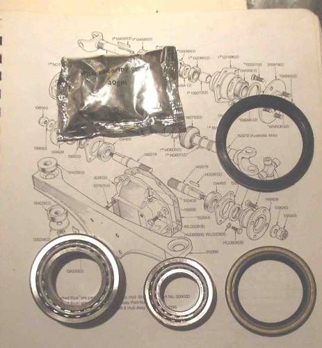 REAR WHEEL HUB BEARING KIT x1 (Triumph 2000 & 2.5 Saloon) (1963- 77)