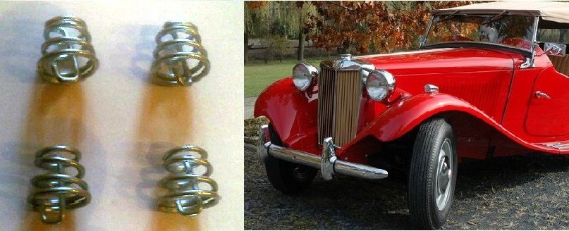 BRAKE SHOE FITTING BEEHIVE SPRINGS (Front or Rear) x4 (MG TD & TF) (1950- 55)