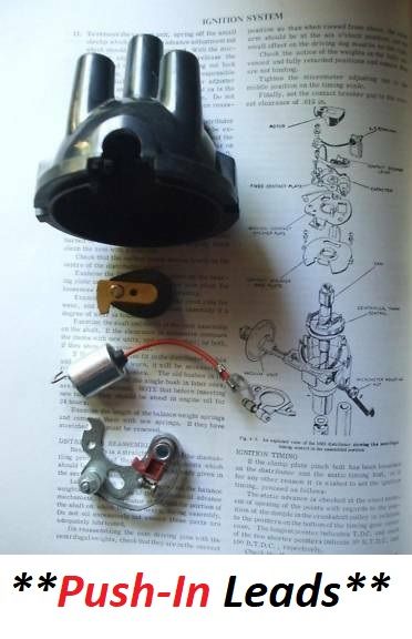 DISTRIBUTOR CAP POINTS ROTOR ARM CONDENSER (Super Hillman Minx) (Ser.1,2,3,4) (1961- 68)