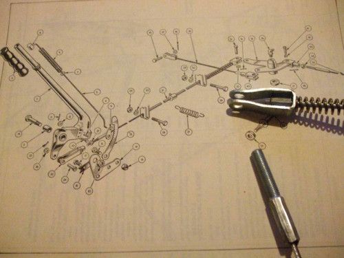 HANDBRAKE CABLE - BODY LENGTH (Triumph TR2 TR3 TR4) (1953- 65)