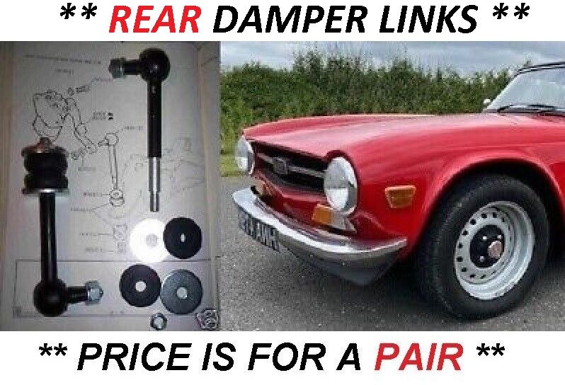 REAR LEVER ARM DAMPER DROP LINKS x2 (Triumph TR4a, TR5 & TR6) (1965- 76)