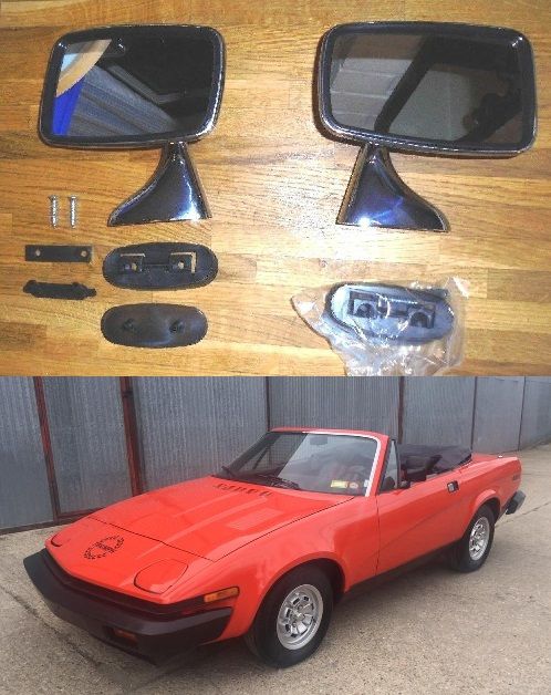 DOOR MIRRORS x2 (Triumph TR7 & TR8) (1975- 81)