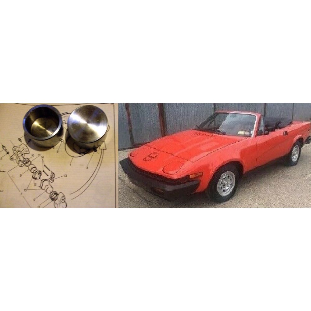 FRONT BRAKE CALIPER PISTONS x2 (Triumph TR7) (1975- 81)