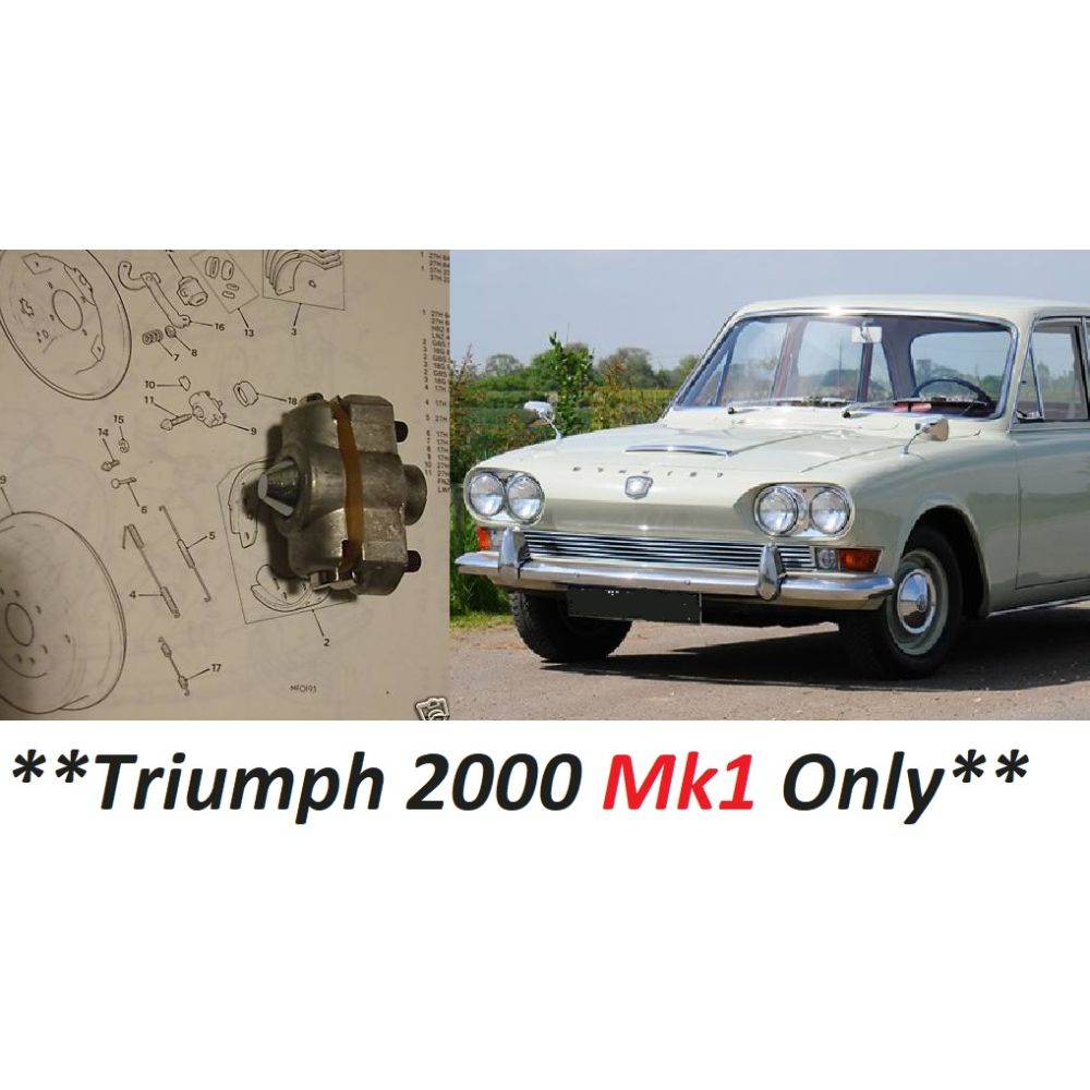 BRAKE ADJUSTER REAR x1 (Triumph 2000 Mk1) (1963- 69)