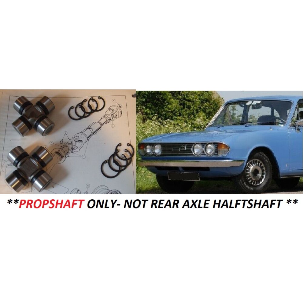 UNIVERSAL JOINTS x2 (Triumph 2000 & 2.5 Saloon) (** Propshaft Only**) (1963- 77)