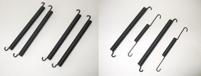 FRONT & REAR BRAKE SHOE SPRINGS x8 (MG YB) (From 1951- 53)