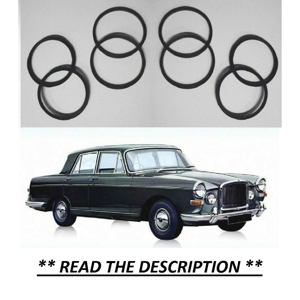 FRONT BRAKE CALIPER REPAIR SEALS KITS x2 (VDP Van Den Plas Princess) (**4.0R Litre**) (From 1964- 68)
