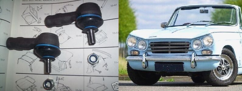 TRACK ROD ENDS x2 (Triumph Herald & Vitesse) (1959- 71)