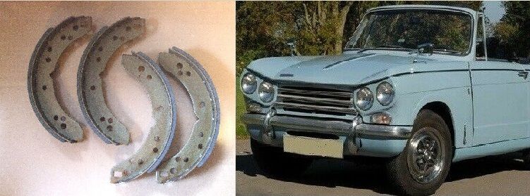 REAR BRAKE SHOES SET (Triumph Vitesse) (1600cc & 2.0 Litre) (1962- 71)