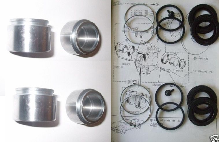REAR BRAKE CALIPER PISTONS & SEALS (Jaguar E Type) (1968- 74)