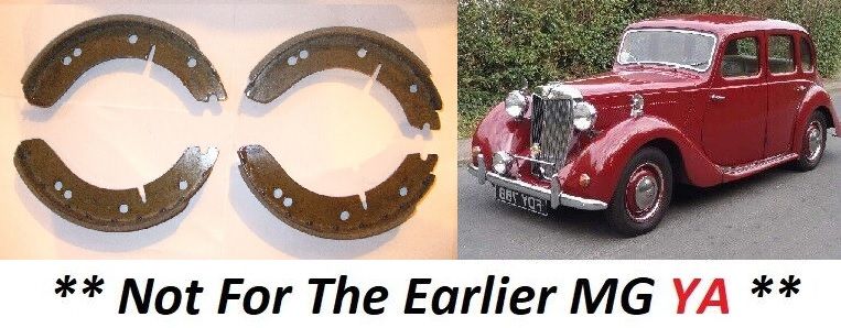 FRONT or REAR BRAKE SHOES SET (MG YB) (From 1951- 53)